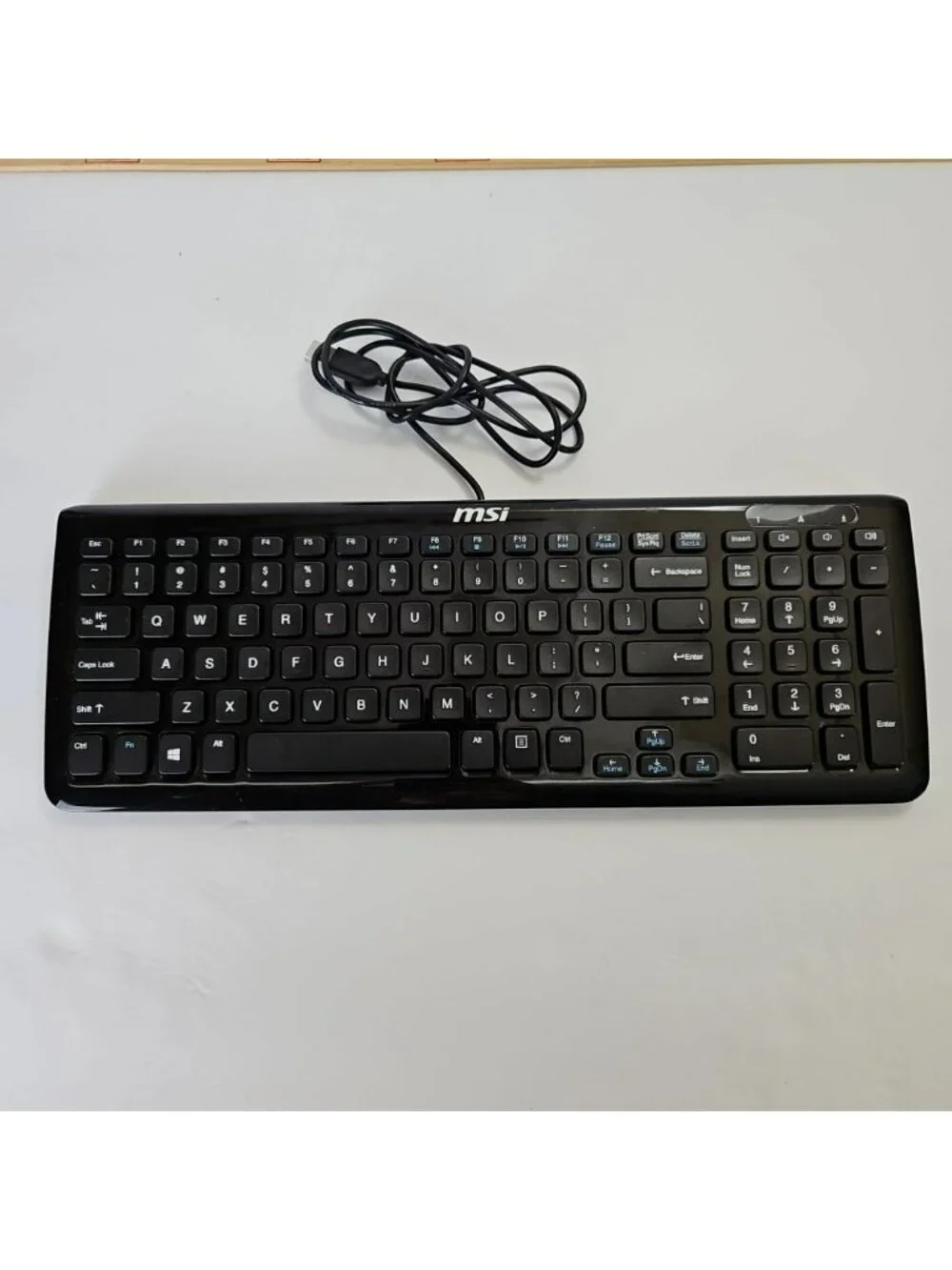 MSI Black Keyboard KU-0902 Wired USB Student College PC Computer